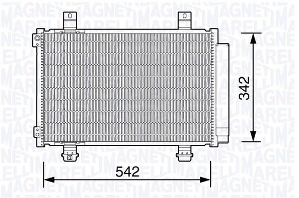 MAGNETI MARELLI Конденсатор, кондиционер 350203673000